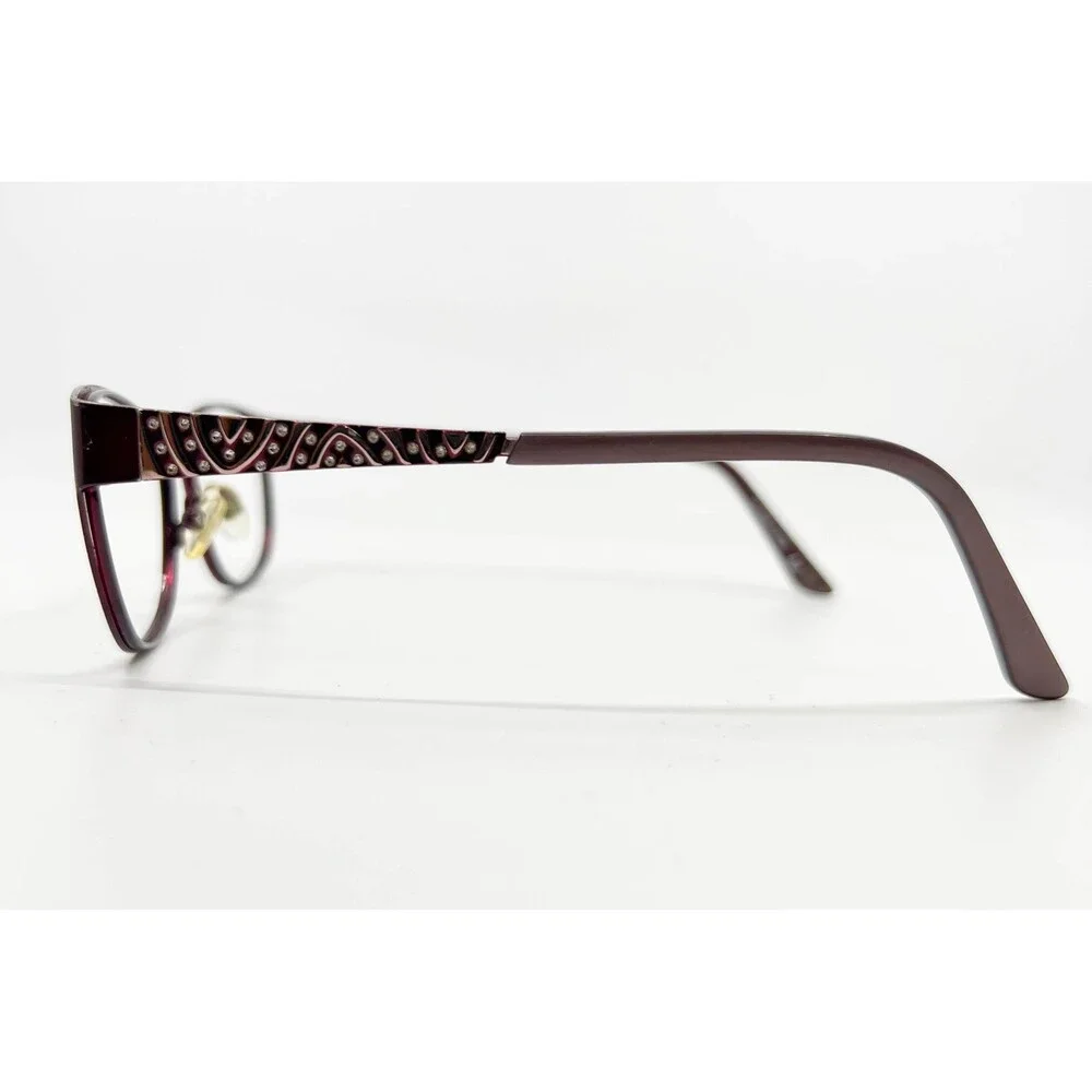 Bulova Alameda Eyeglasses Women Marsala Purple Cat Eye Frames 51-16-135